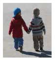 Children holding hands